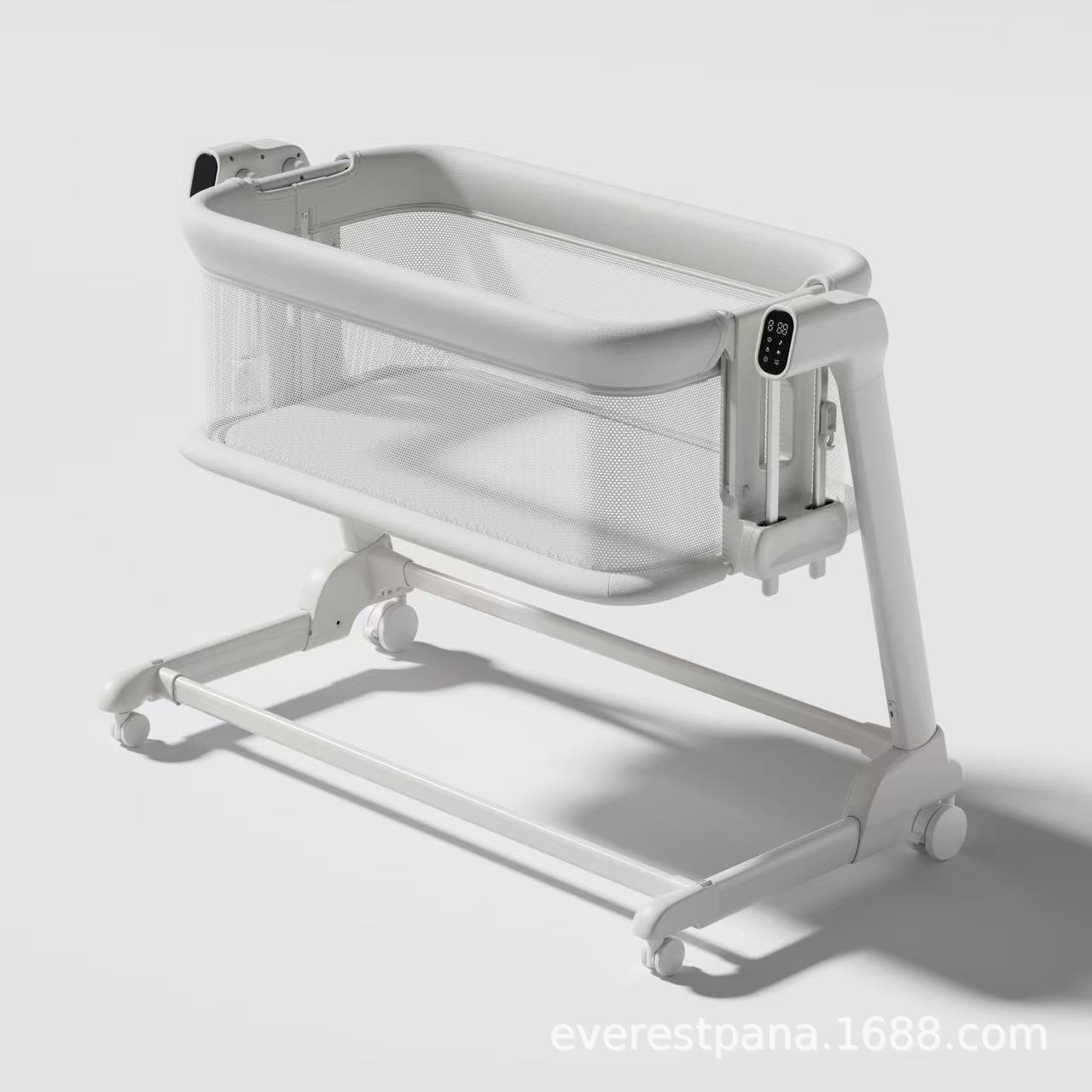 Baby Nursery With Queen Bed - Electric Baby Crib Movable Multifunctional Portable