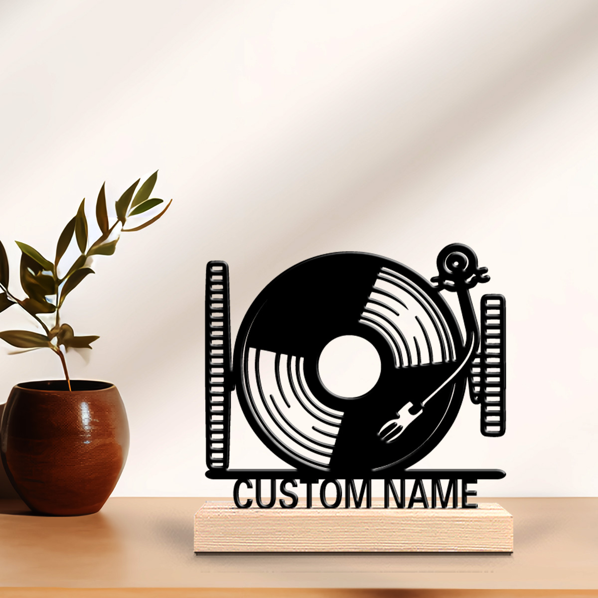 Baby Nursery Decorations - 1pc Cute Personalized Custom record player