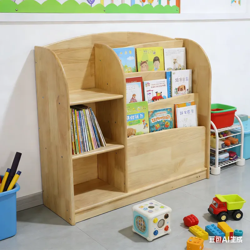 Baby Nursery Shelves - Solid Wood Kids Storage Cabinet Baby