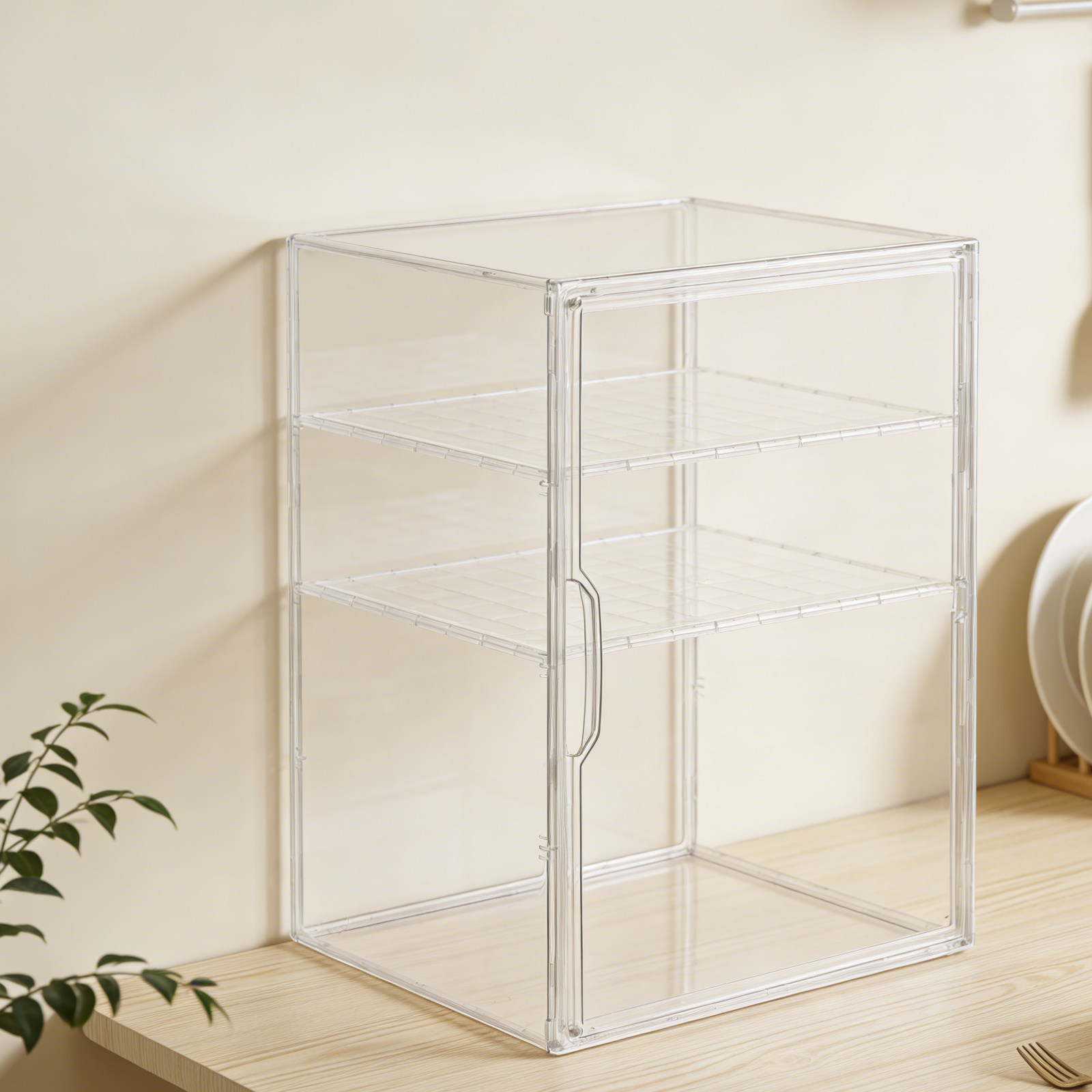 Baby Nursery Shelves - 3-Tier Clear Bottle Organizer for Baby