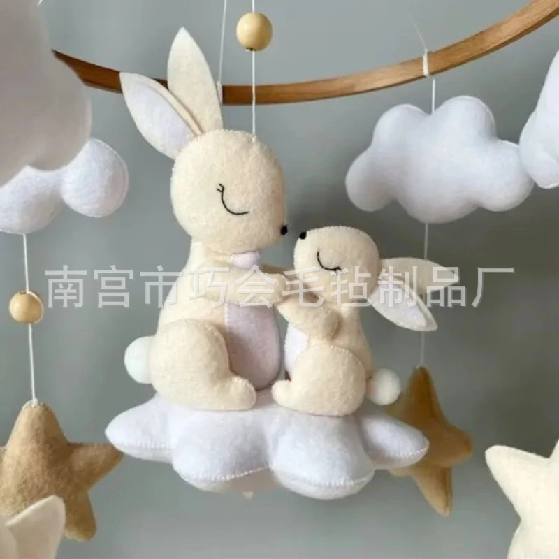 Handmade Soft Felt Bunny Baby  - Baby Nursery Mobile ulasan dan harga