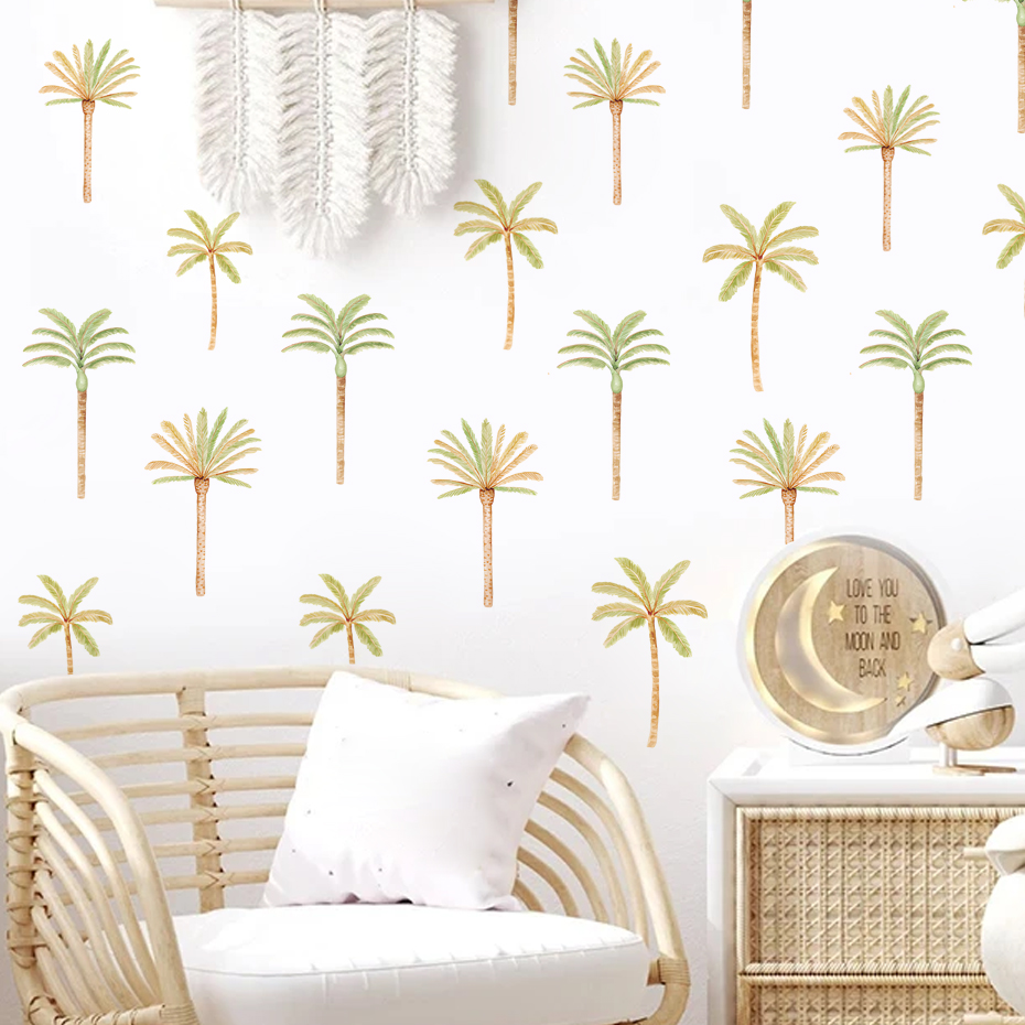 Boho Coconut Palm Tree Wall St - Baby Nursery Set Furniture ulasan dan harga