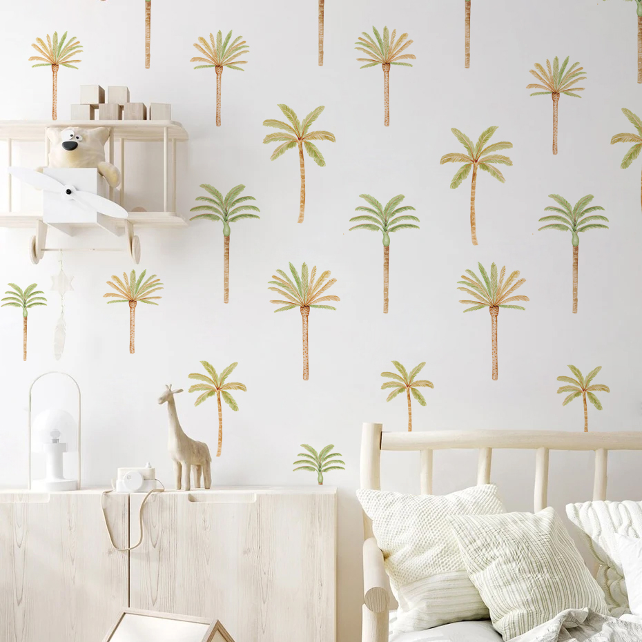 Boho Coconut Palm Tree Wall St - Baby Nursery Set Furniture ulasan dan harga