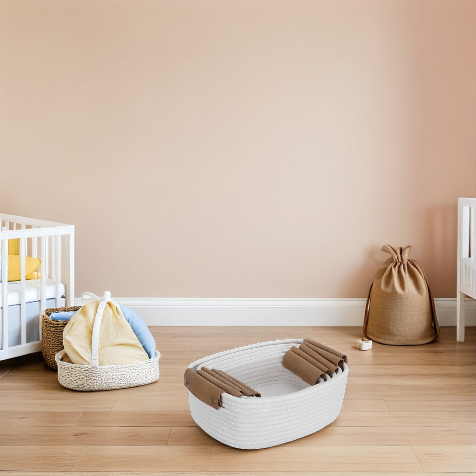 5Pcs Nursery Storage Basket Se - Baby Nursery Shelves ulasan dan harga