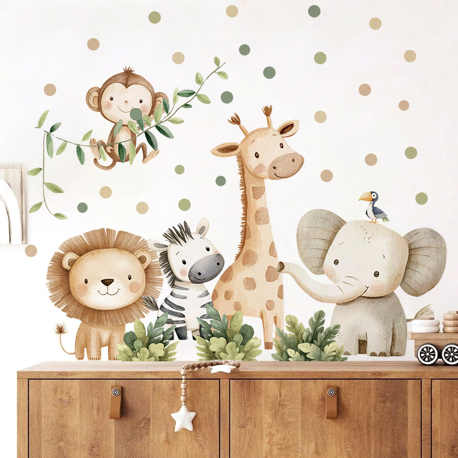 Boho Forest Animals Wall Stick - Baby Nursery Set Furniture ulasan dan harga