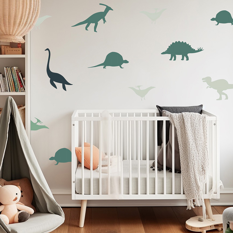 Boho Cartoon Animals Dinosaurs - Baby Nursery Set Furniture ulasan dan harga