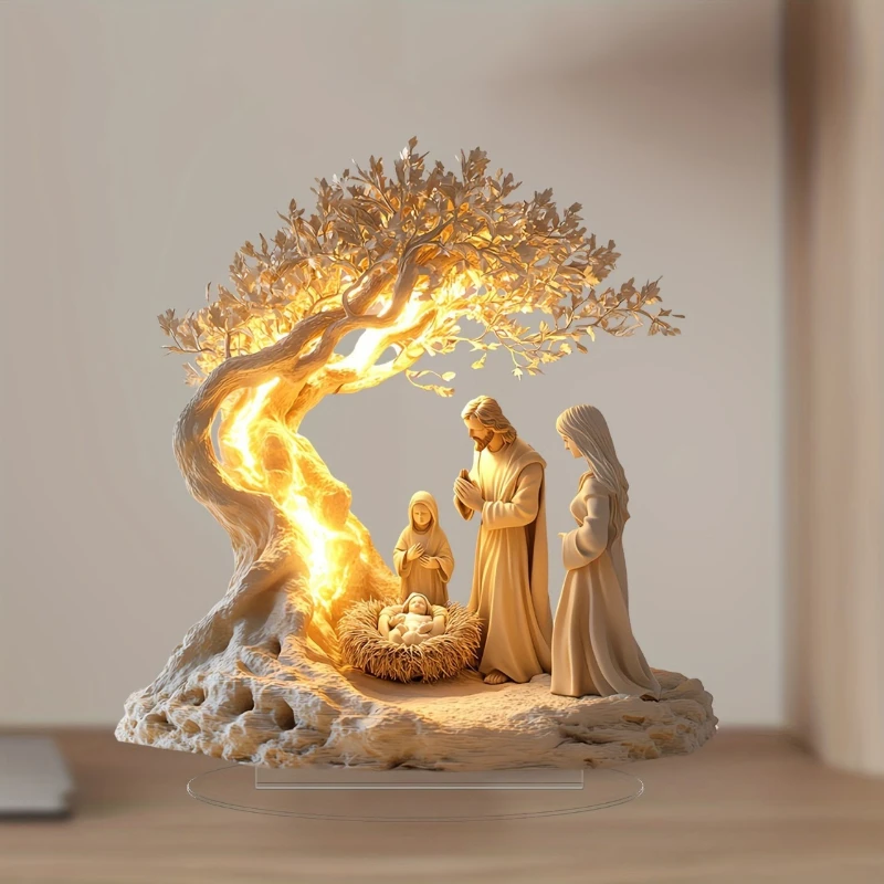 Acrylic Tree of Life Desk Deco - Baby Nursery Tree ulasan dan harga