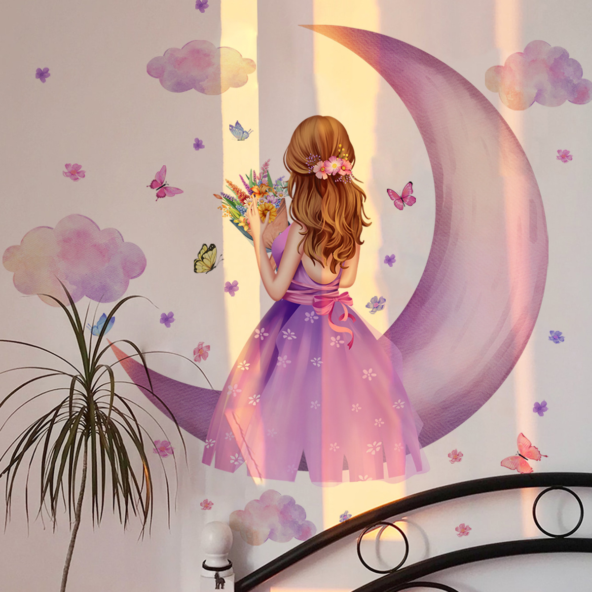 Large Girl Vinyl Tile Child Wa - Baby Nursery Ideas Girl ulasan dan harga