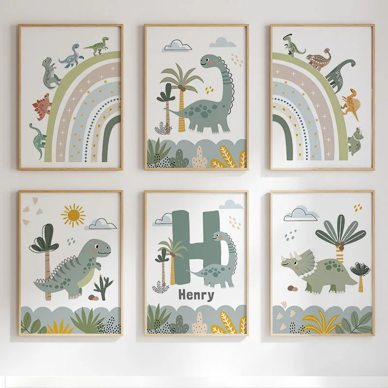 Cute Dinosaur T-Rex Brachiosau - Baby Nursery Wall ulasan dan harga