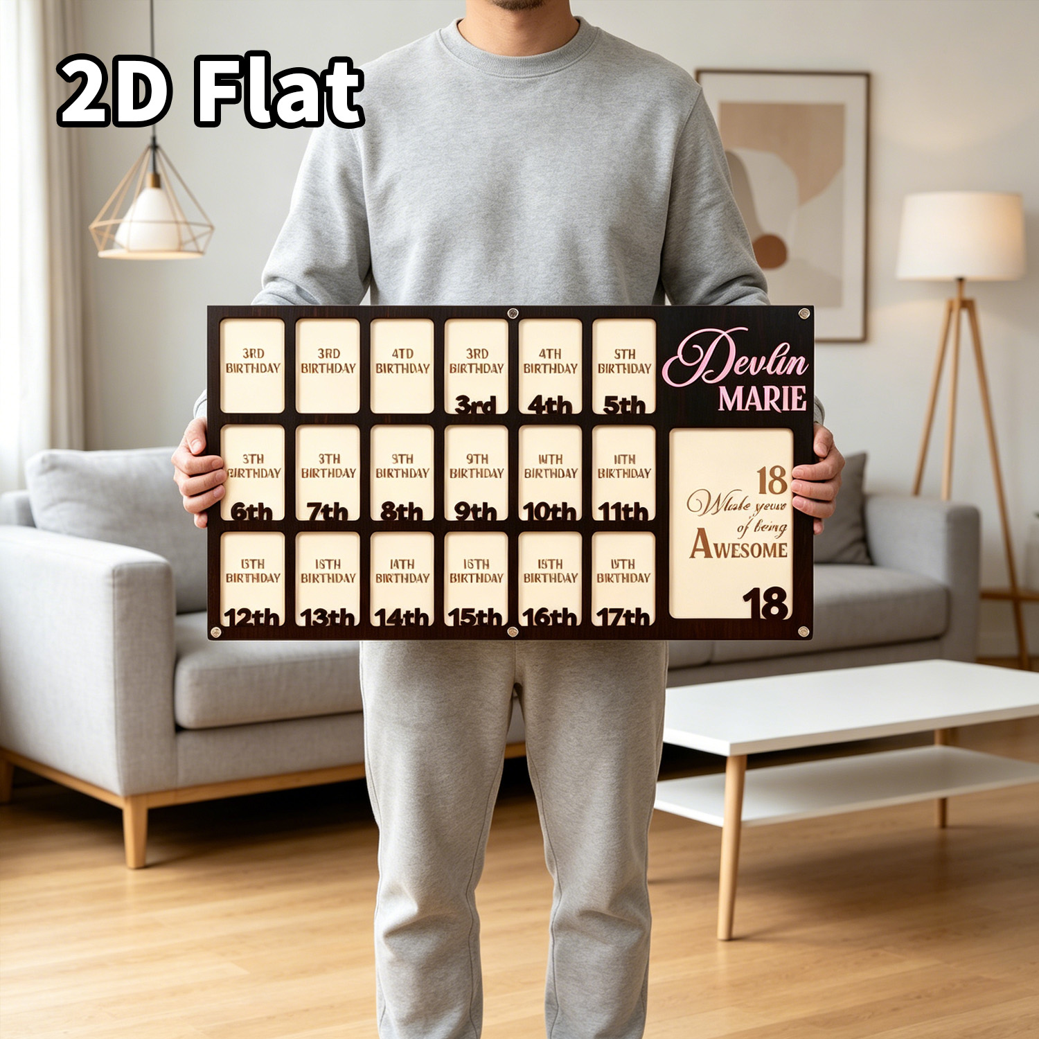 1Pc Custom Grade Photo Frame W - Baby Nursery Home ulasan dan harga