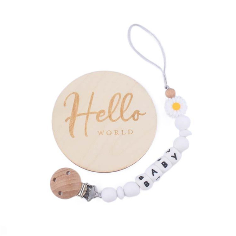 2pcs/set Personalized Name Sun - Milestone Card Set ulasan dan harga