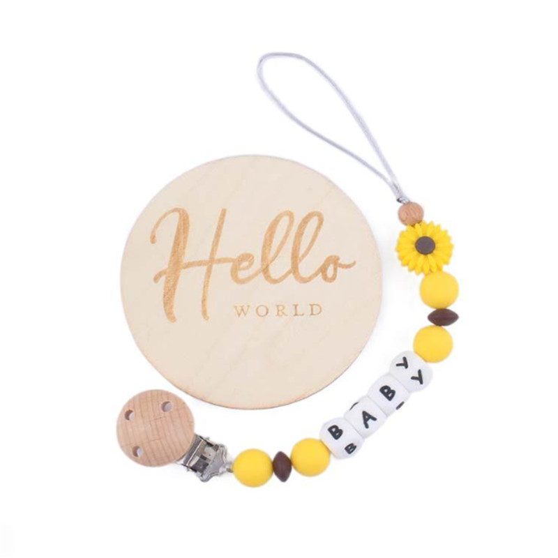 2pcs/set Personalized Name Sun - Milestone Card Set ulasan dan harga