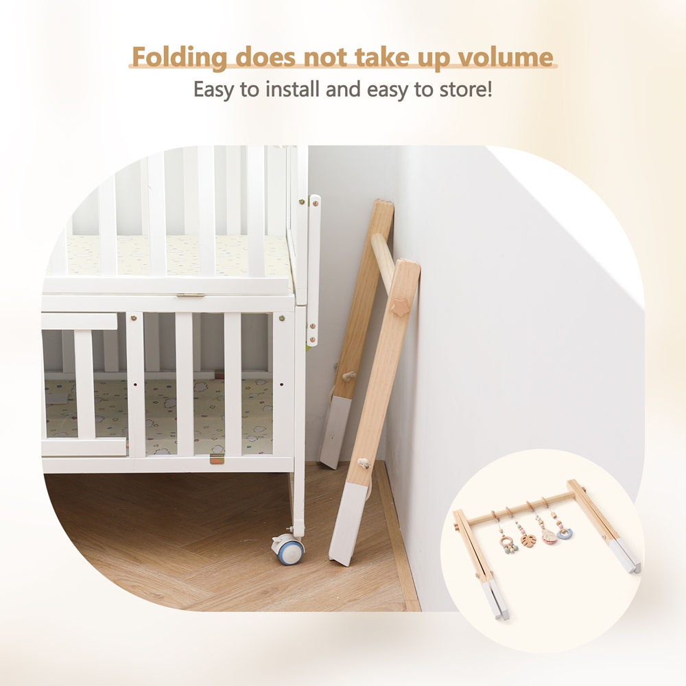 Wooden Workout Rack Toys Play  - Baby Nursery Shelves ulasan dan harga