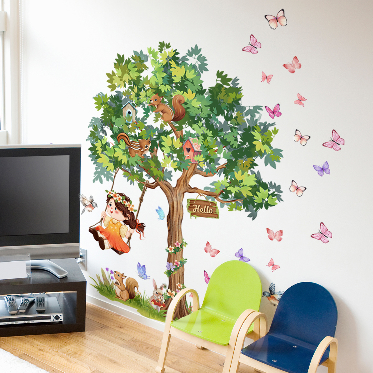 Baby Girl Swinging Swinging Un - Baby Nursery Tree ulasan dan harga
