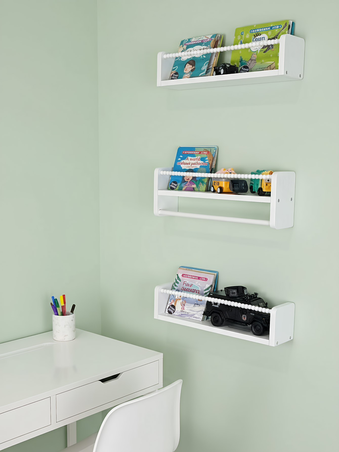 Nursery Book Shelves ,15.7 Inc - Baby Nursery Shelves ulasan dan harga