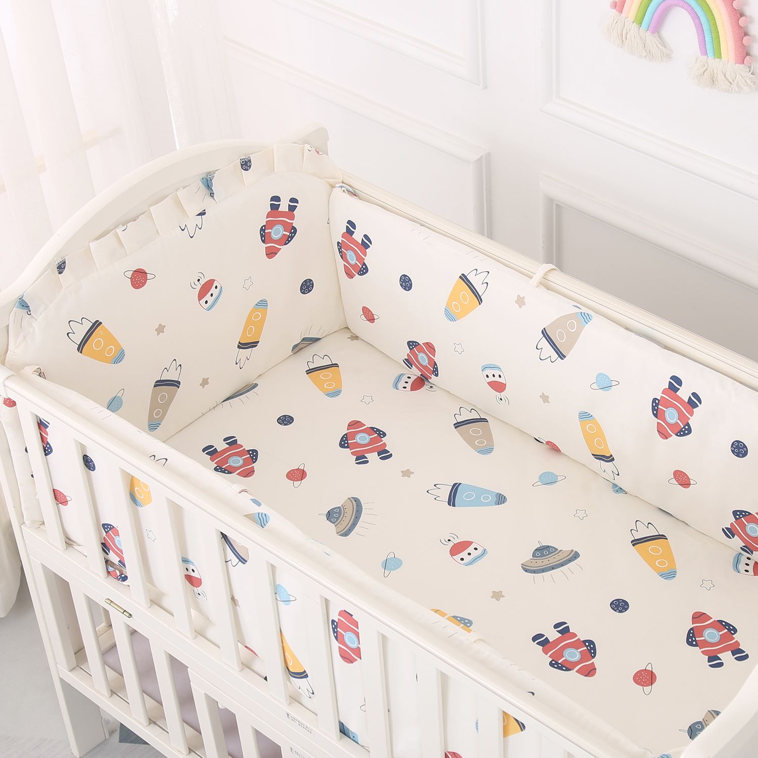 Cartoon Crib Liner 3D Mesh Cot - Baby Nursery Sale ulasan dan harga