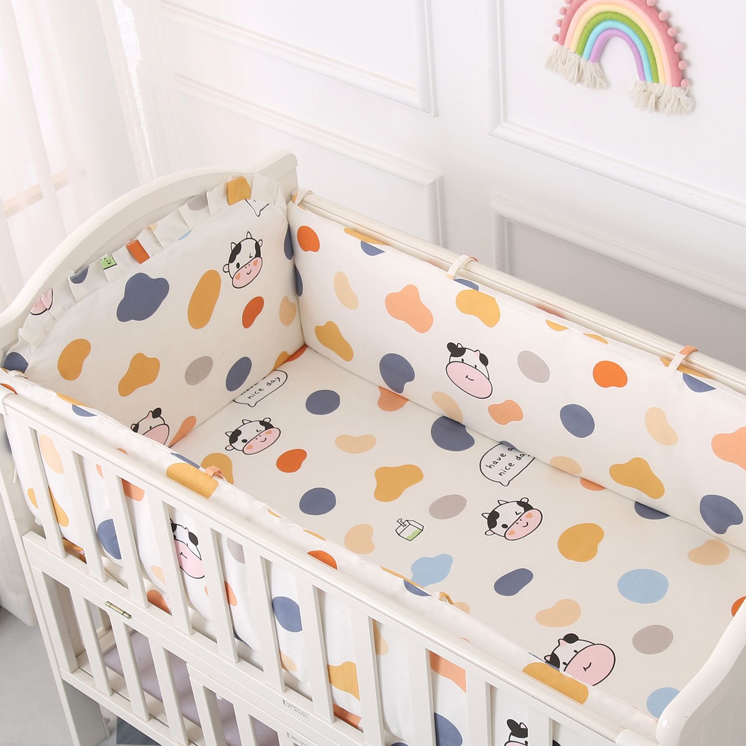 Cartoon Crib Liner 3D Mesh Cot - Baby Nursery Sale ulasan dan harga