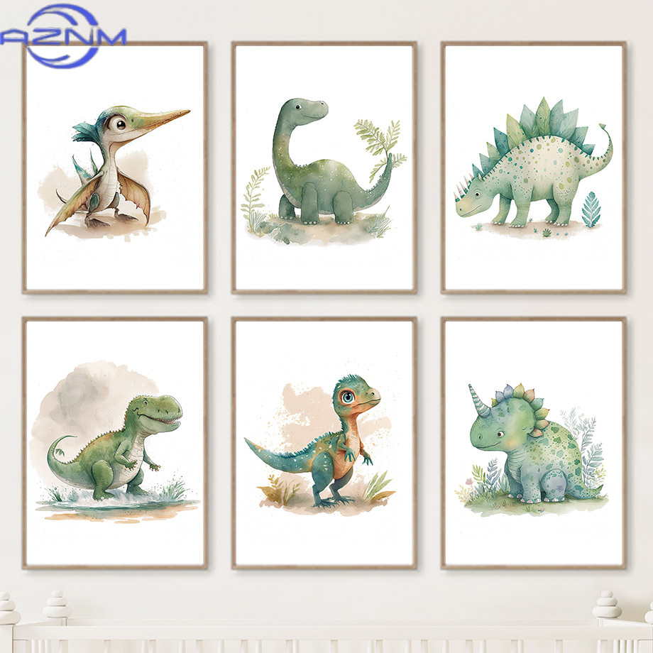 AZNM Cartoon Dinosaur Jungle K - Baby Nursery Jungle ulasan dan harga