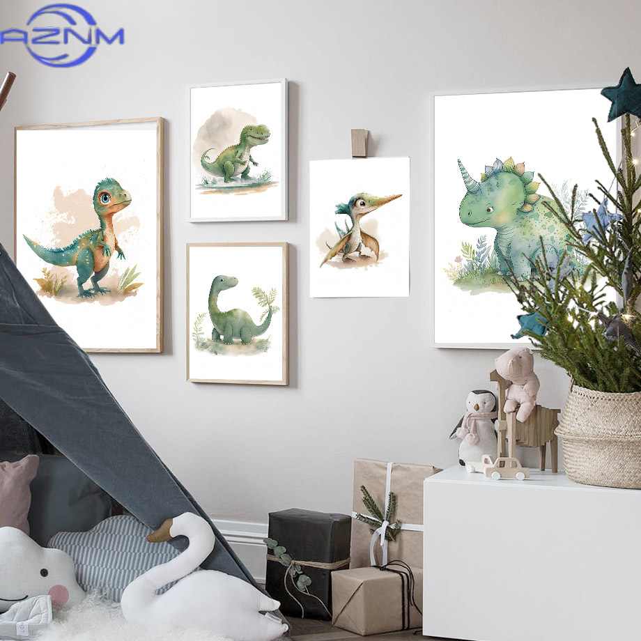 AZNM Cartoon Dinosaur Jungle K - Baby Nursery Jungle ulasan dan harga