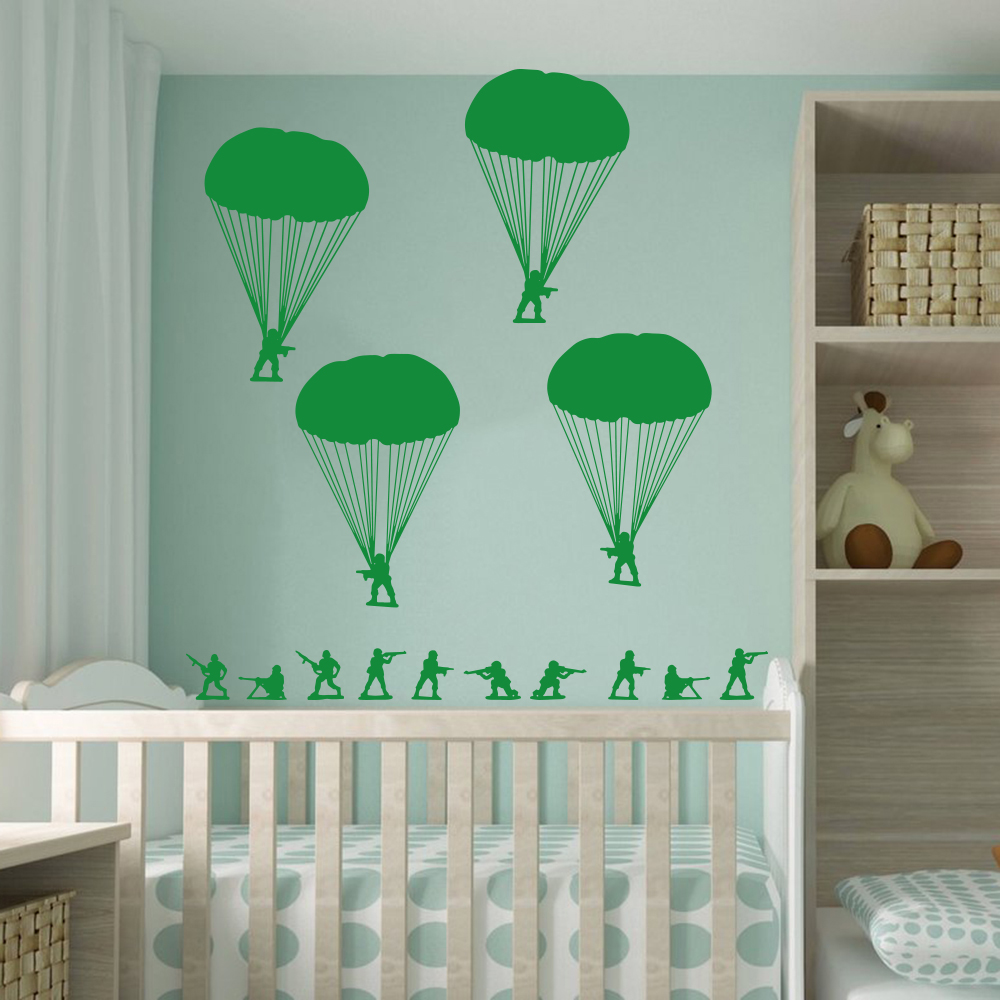 Army Men Soldiers Paratroopers - Baby Nursery Set Furniture ulasan dan harga