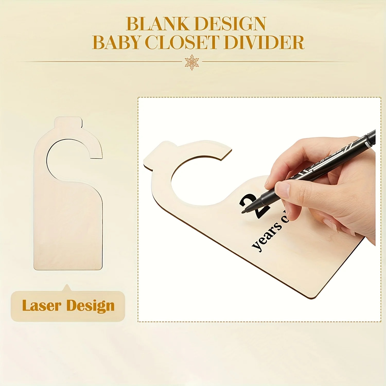 10 Pcs Blank Wooden Closet Div - Baby Nursery Home ulasan dan harga