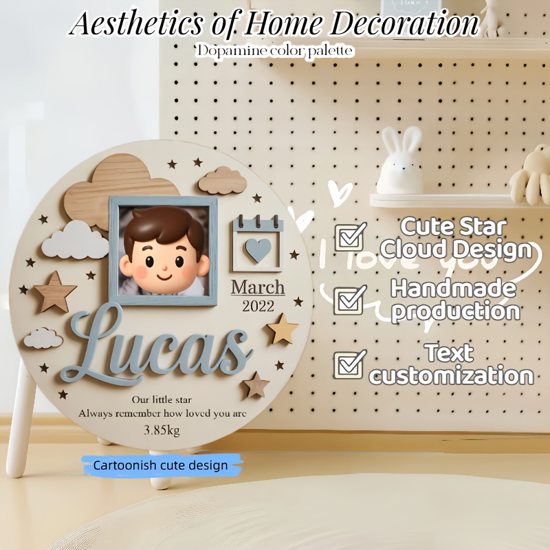Personalized Baby Photo Frame, - Baby Nursery Decorations ulasan dan harga