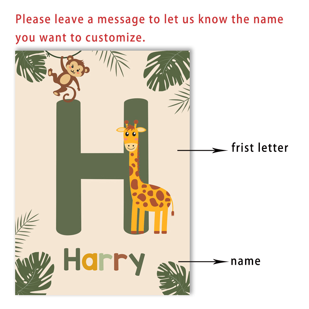 Nordic Jungle Animal Posters C - Baby Nursery Jungle ulasan dan harga