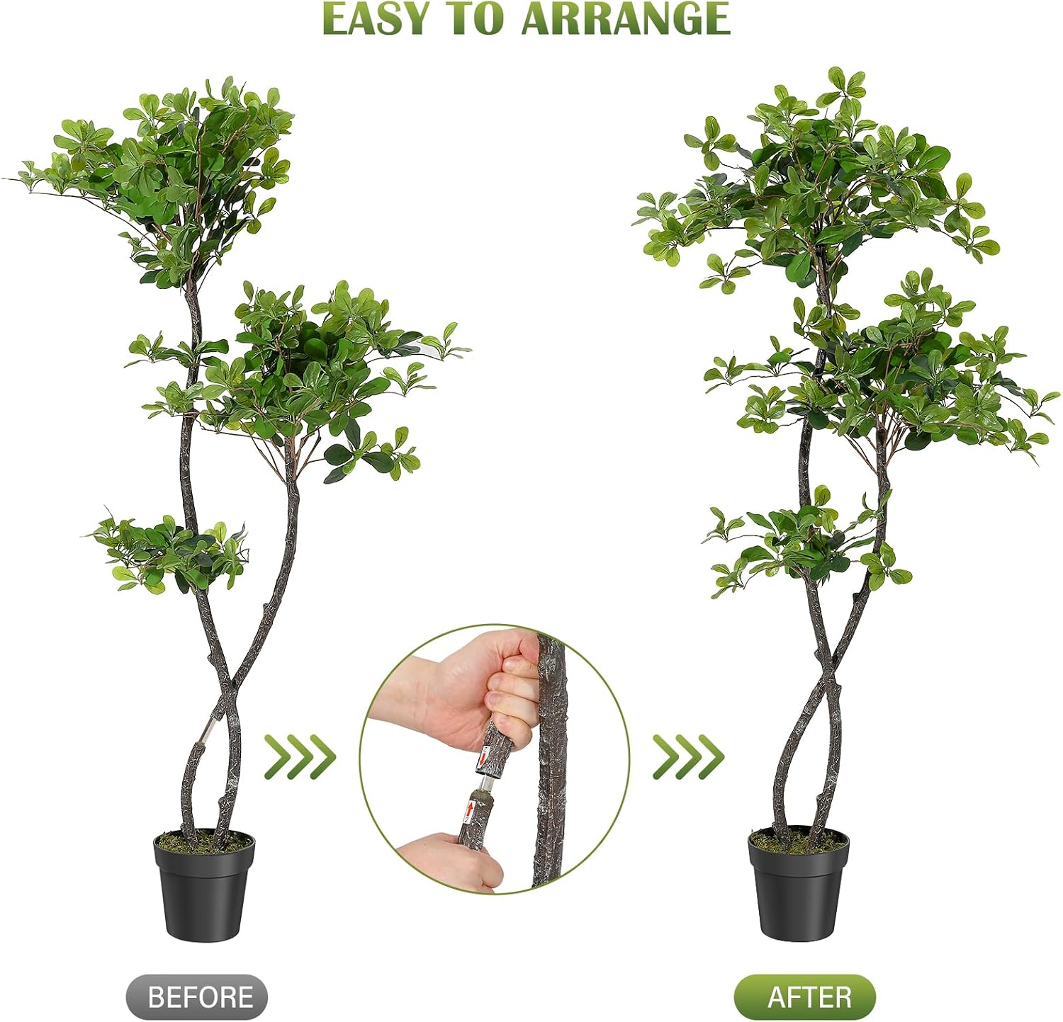 Artificial Plants Indoor, 5/6  - Baby Nursery Home ulasan dan harga
