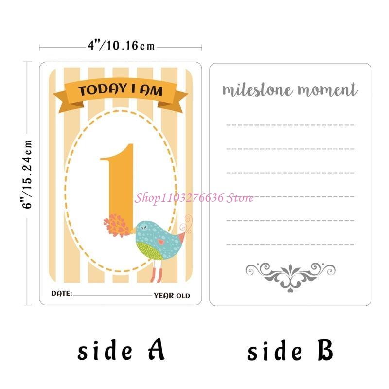 R6FD Baby Cards Milestone Mome - Milestone Card Set ulasan dan harga