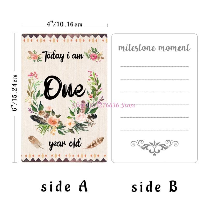 R6FD Baby Cards Milestone Mome - Milestone Card Set ulasan dan harga