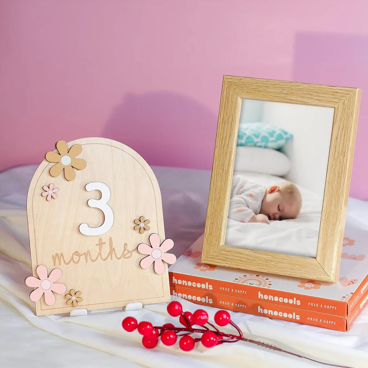 Wooden Baby Monthly Milestone  - Milestone Card Set ulasan dan harga