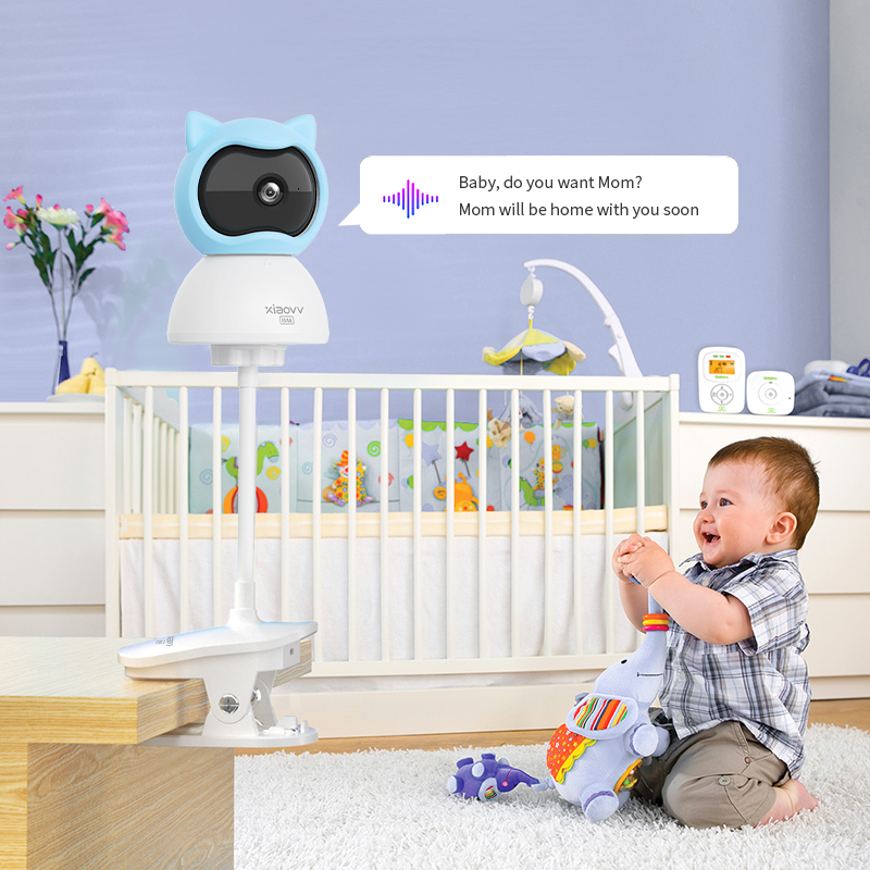 4MP WiFi xiaovv indoor Baby Mo - Baby Nursery Mobile ulasan dan harga