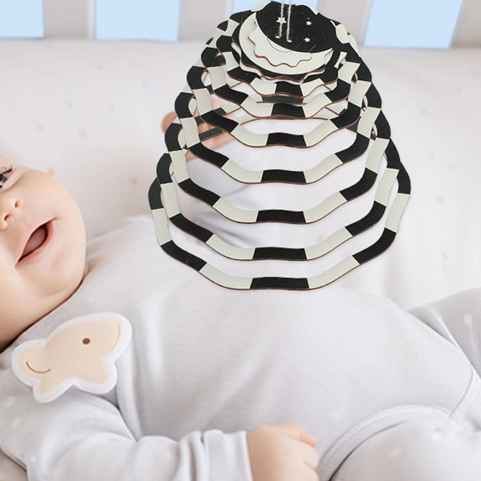 Crib Mobile Sensory Toy ,Black - Baby Nursery Mobile ulasan dan harga
