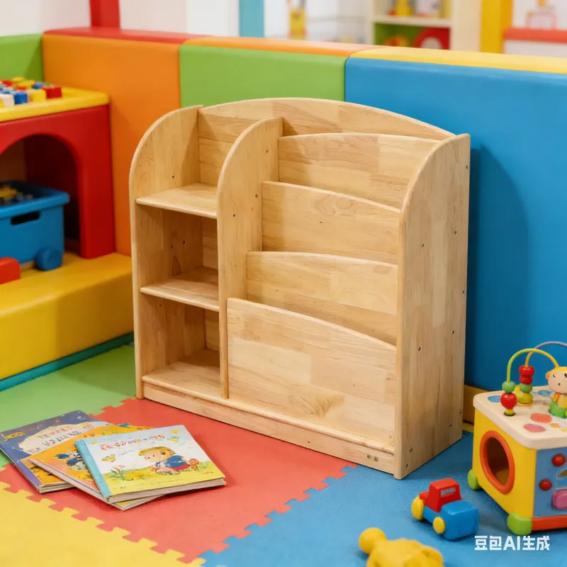 Solid Wood Kids Storage Cabine - Baby Nursery Shelves ulasan dan harga