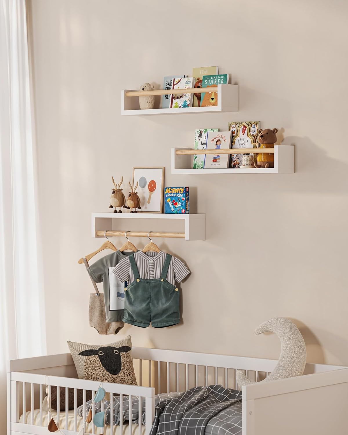 Set of 3 floating nursery book - Baby Nursery Shelves ulasan dan harga