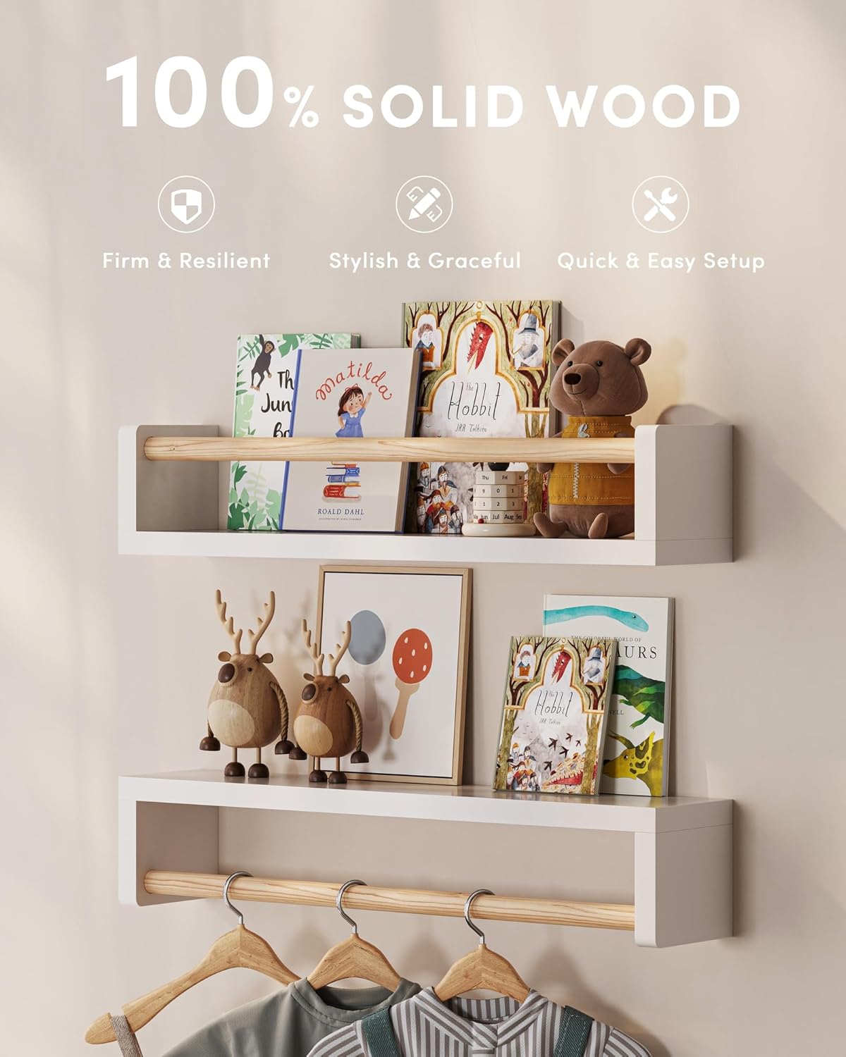 Set of 3 floating nursery book - Baby Nursery Shelves ulasan dan harga