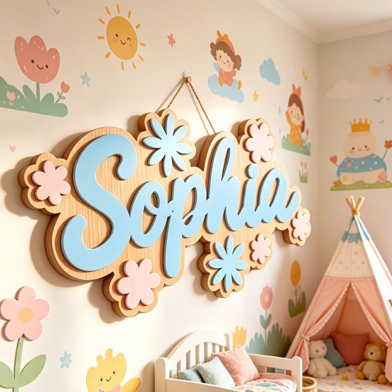 Personalized Floral Themed Nam - Baby Nursery Decorations ulasan dan harga