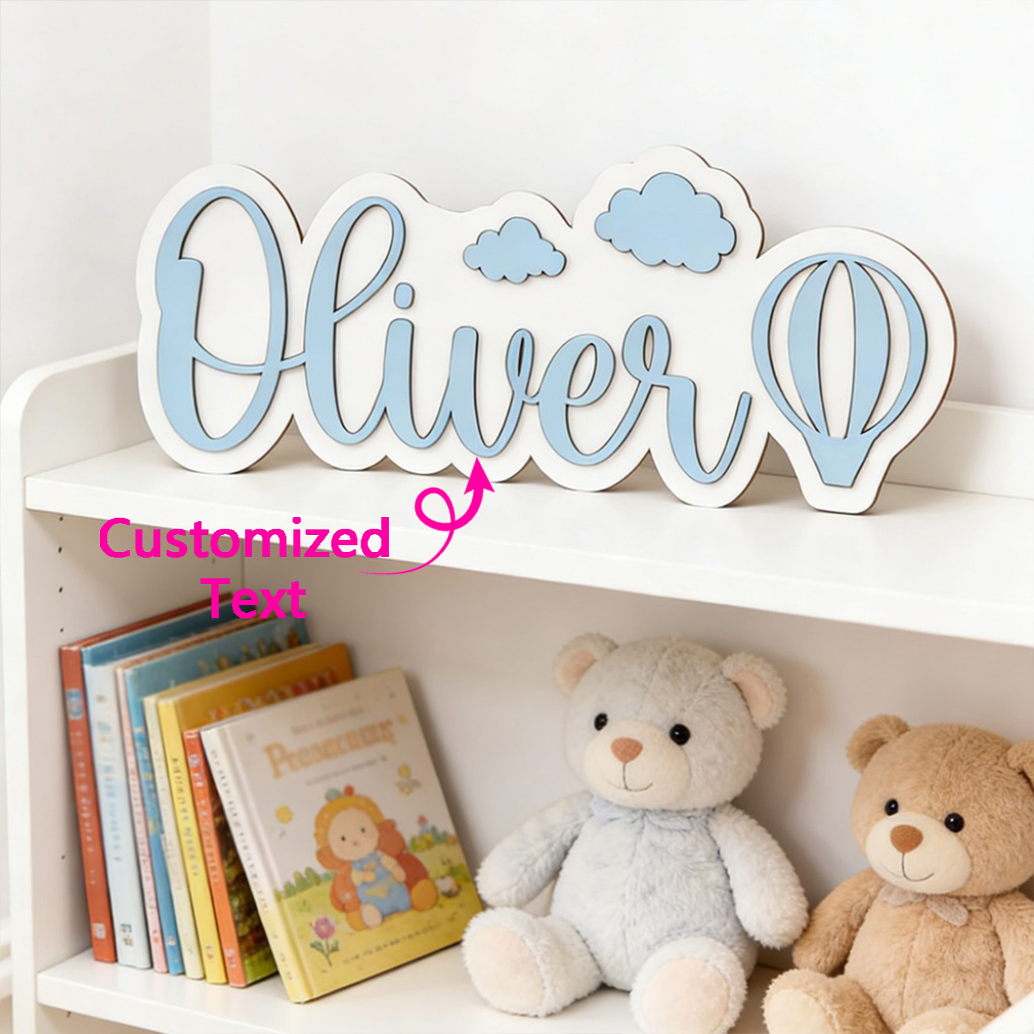 Personalized Hot Air Balloon & - Baby Nursery Decorations ulasan dan harga