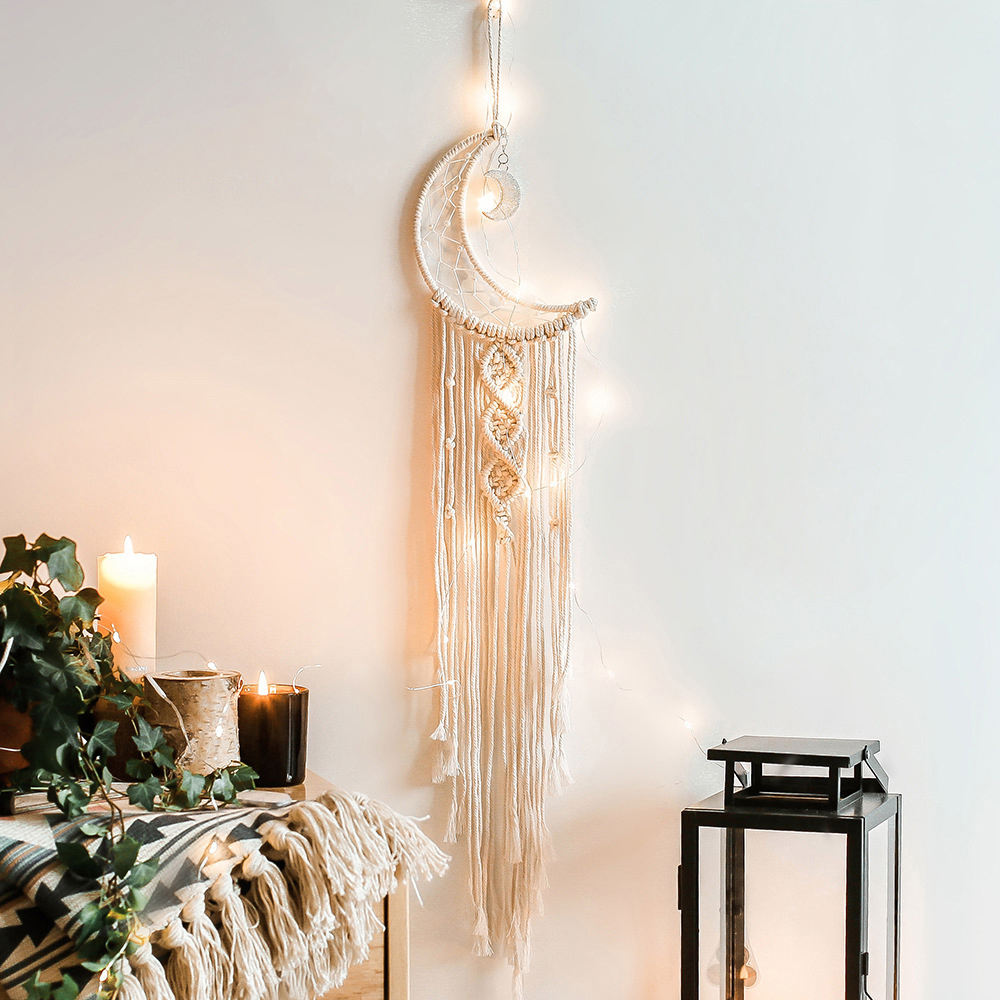 Macrame Dream Catcher Boho Hom - Baby Nursery Artwork ulasan dan harga