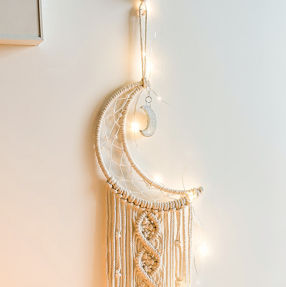 Macrame Dream Catcher Boho Hom - Baby Nursery Artwork ulasan dan harga