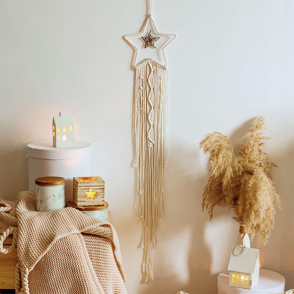 Macrame Dream Catcher Boho Hom - Baby Nursery Artwork ulasan dan harga