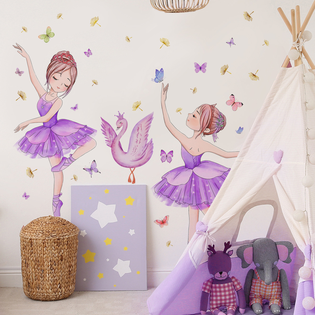 Ballet Girl Vinyl Child Wall S - Baby Nursery Ideas Girl ulasan dan harga
