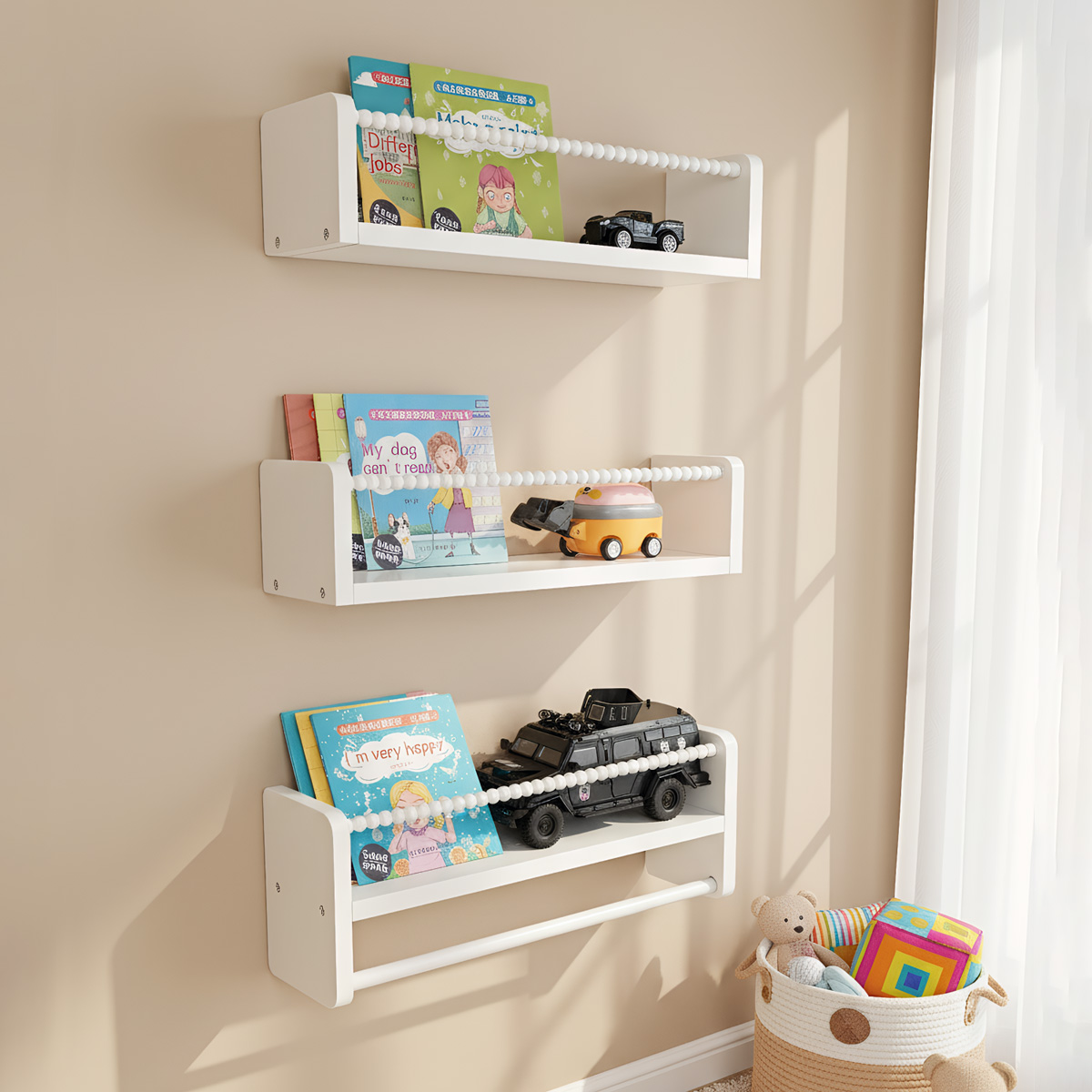 Wood Nursery Book Shelves, 15. - Baby Nursery Shelves ulasan dan harga