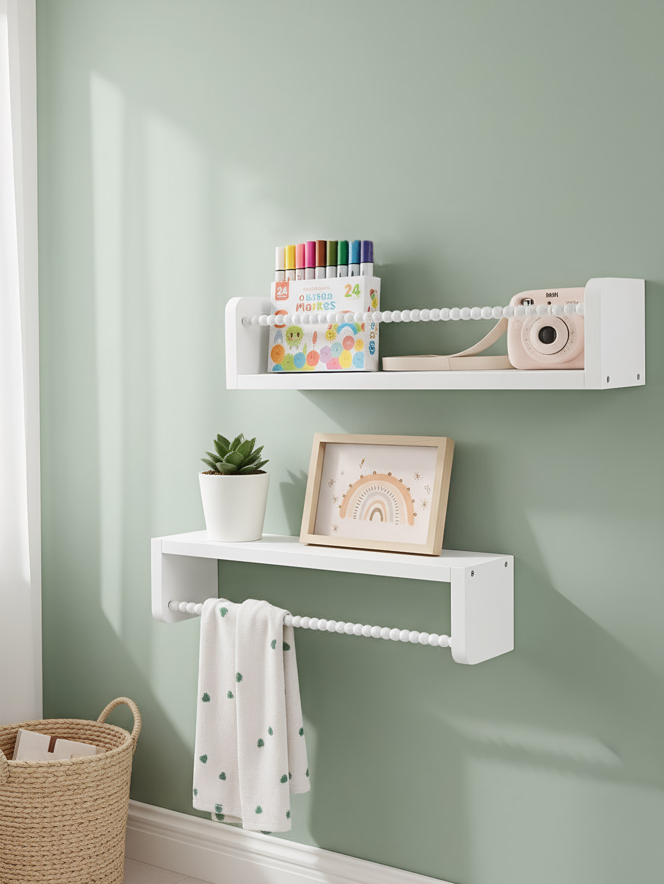 Wood Nursery Book Shelves, 15. - Baby Nursery Shelves ulasan dan harga