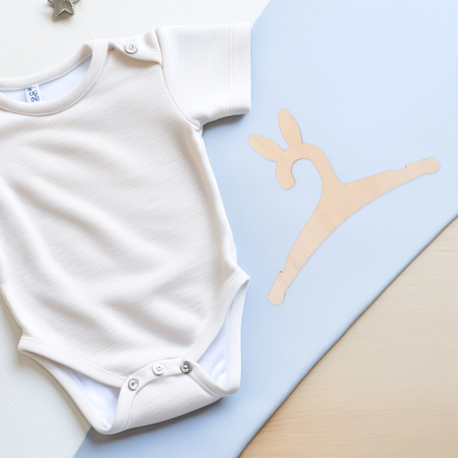 5Pcs DIY Wooden Baby Clothes H - Baby Nursery Decorations ulasan dan harga