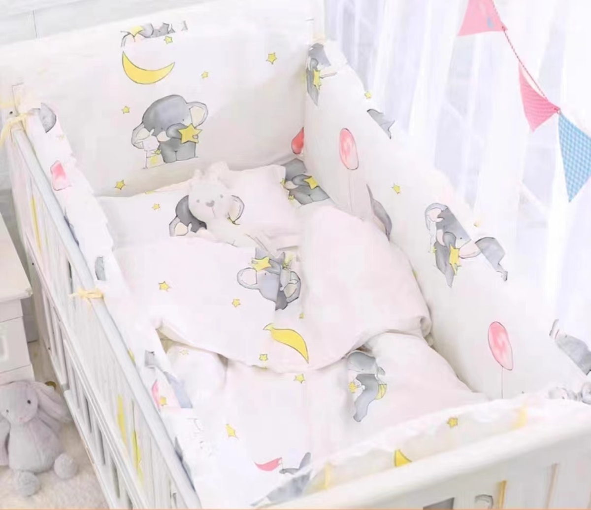 6Pcs Cotton Standard Size Crib - Baby Nursery Sale ulasan dan harga