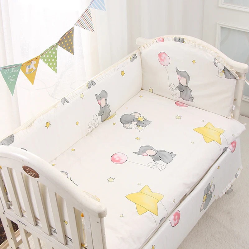 6Pcs Cotton Standard Size Crib - Baby Nursery Sale ulasan dan harga